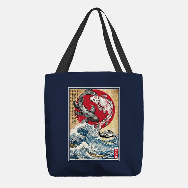 Koi Balance In Japan-None-Basic Tote-Bag-DrMonekers