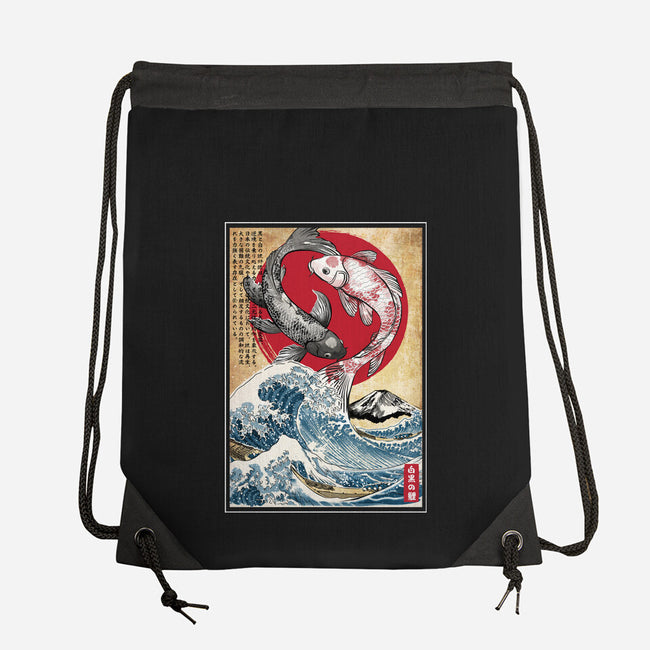 Koi Balance In Japan-None-Drawstring-Bag-DrMonekers