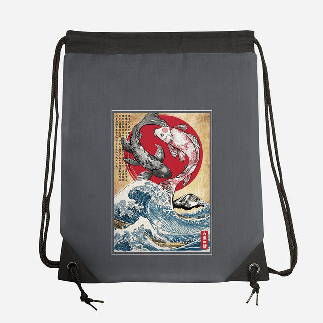 Koi Balance In Japan-None-Drawstring-Bag-DrMonekers