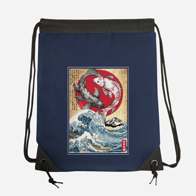 Koi Balance In Japan-None-Drawstring-Bag-DrMonekers