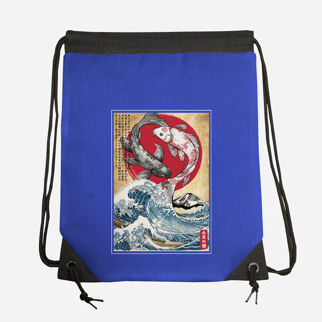 Koi Balance In Japan-None-Drawstring-Bag-DrMonekers