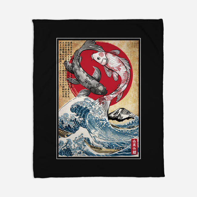 Koi Balance In Japan-None-Fleece-Blanket-DrMonekers