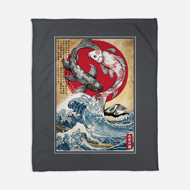 Koi Balance In Japan-None-Fleece-Blanket-DrMonekers