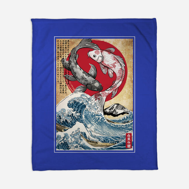 Koi Balance In Japan-None-Fleece-Blanket-DrMonekers