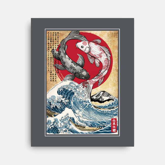 Koi Balance In Japan-None-Stretched-Canvas-DrMonekers