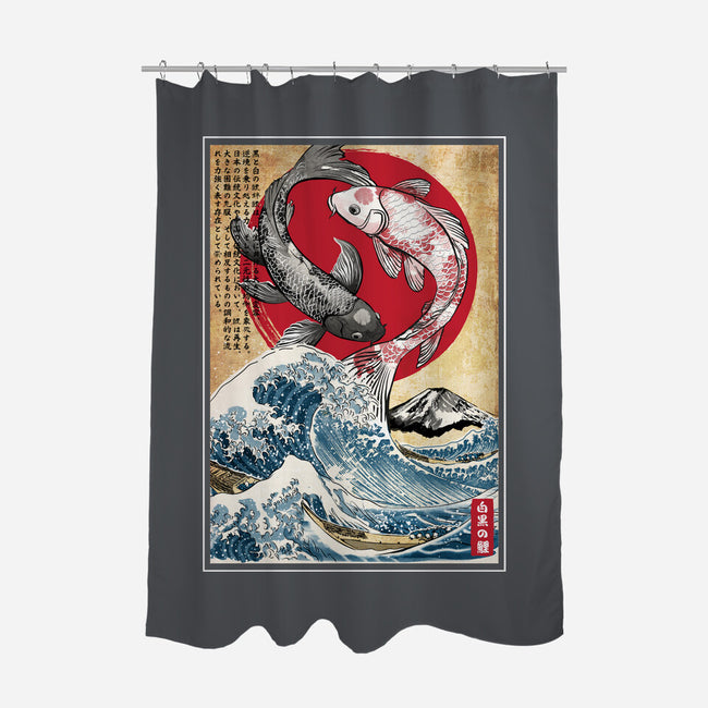 Koi Balance In Japan-None-Polyester-Shower Curtain-DrMonekers