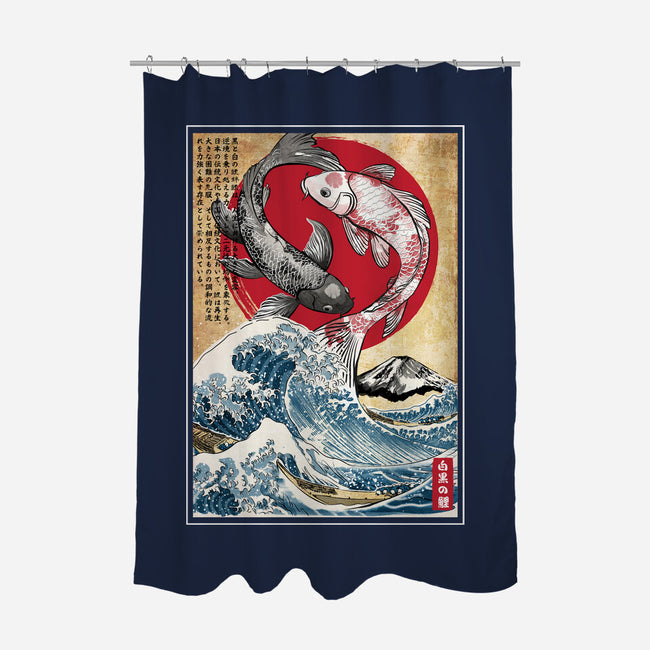 Koi Balance In Japan-None-Polyester-Shower Curtain-DrMonekers