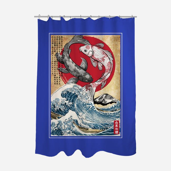 Koi Balance In Japan-None-Polyester-Shower Curtain-DrMonekers