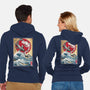 Koi Balance In Japan-Unisex-Zip-Up-Sweatshirt-DrMonekers