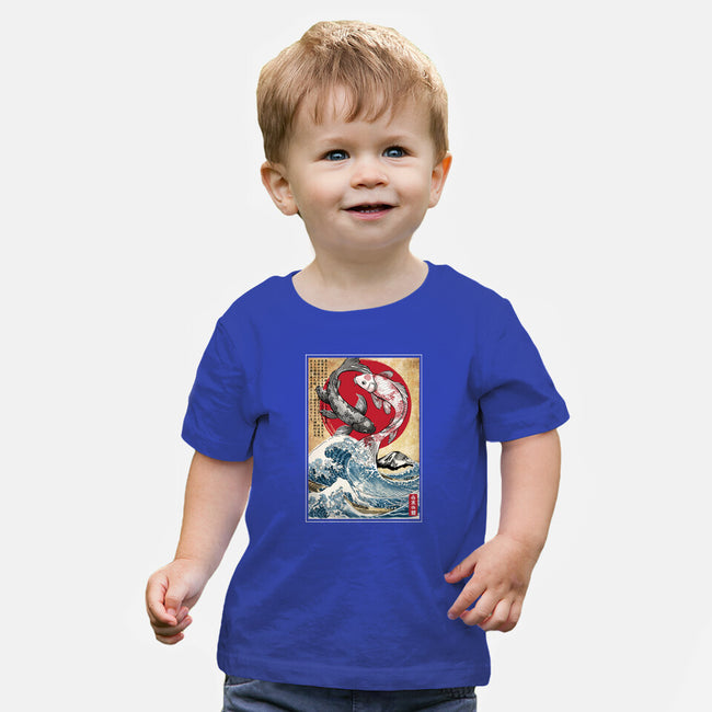 Koi Balance In Japan-Baby-Basic-Tee-DrMonekers