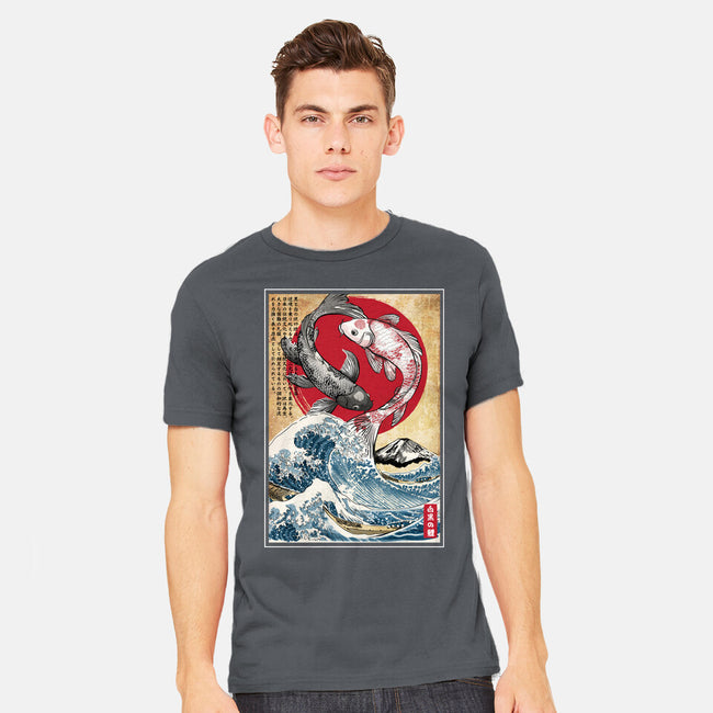 Koi Balance In Japan-Mens-Heavyweight-Tee-DrMonekers