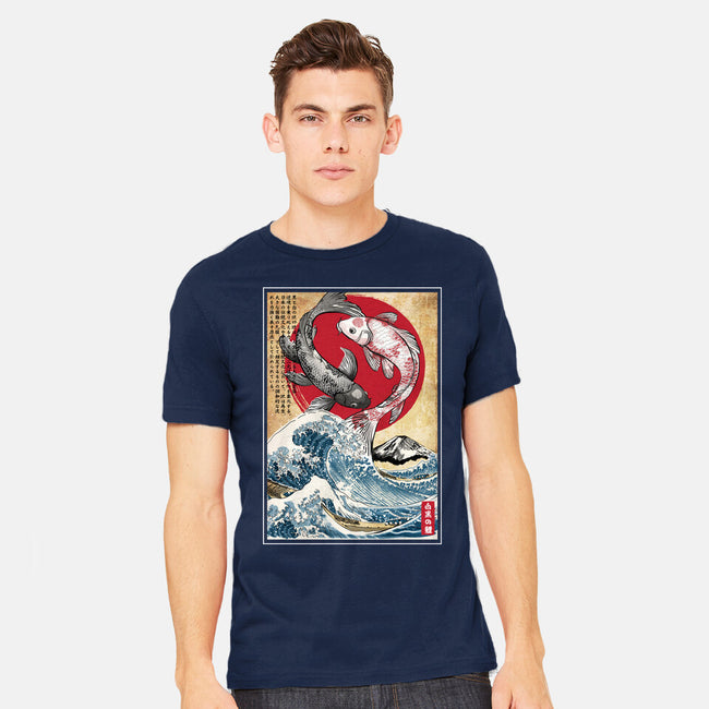 Koi Balance In Japan-Mens-Heavyweight-Tee-DrMonekers