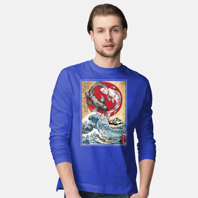 Koi Balance In Japan-Mens-Long Sleeved-Tee-DrMonekers
