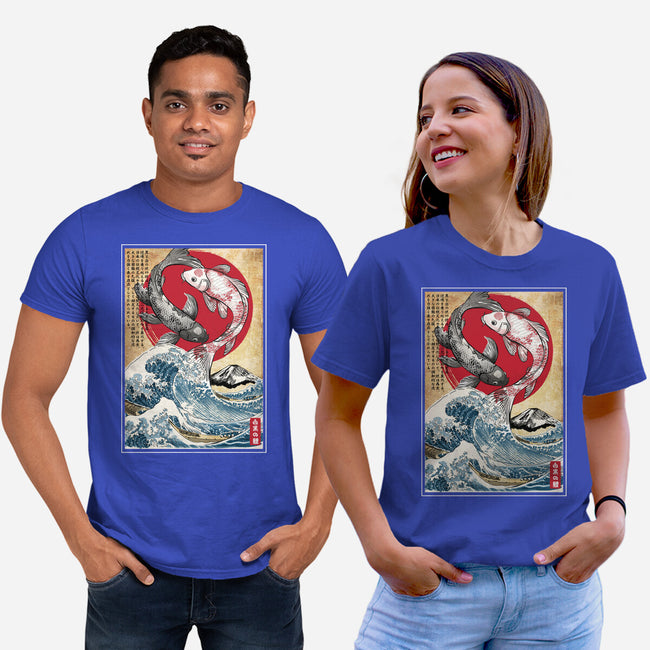 Koi Balance In Japan-Unisex-Basic-Tee-DrMonekers