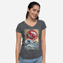 Koi Balance In Japan-Womens-V-Neck-Tee-DrMonekers