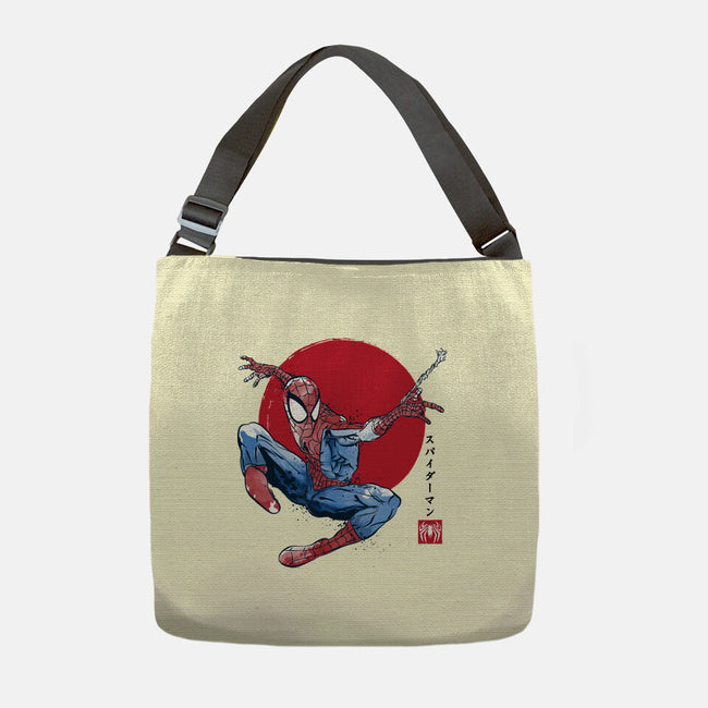 The Spider Sumi-e-None-Adjustable Tote-Bag-DrMonekers