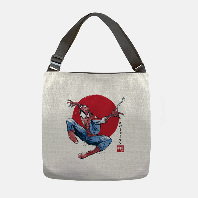 The Spider Sumi-e-None-Adjustable Tote-Bag-DrMonekers