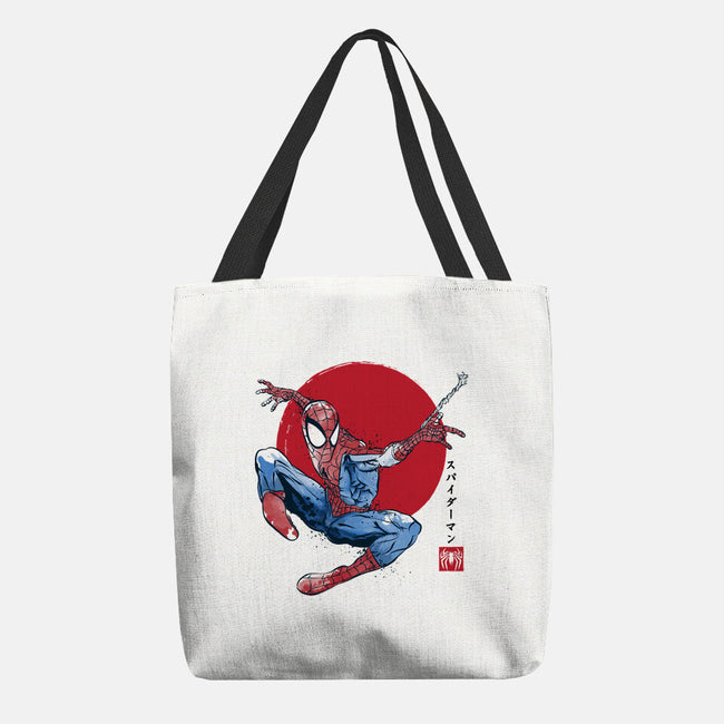 The Spider Sumi-e-None-Basic Tote-Bag-DrMonekers