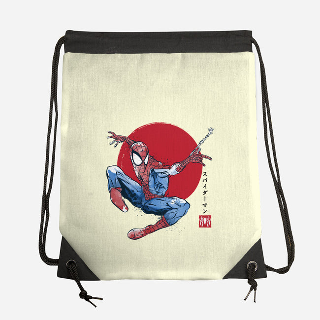 The Spider Sumi-e-None-Drawstring-Bag-DrMonekers