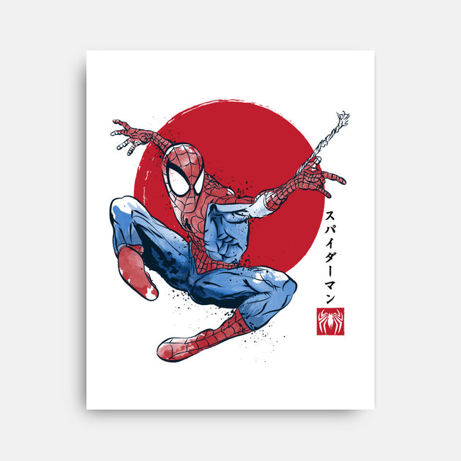 The Spider Sumi-e-None-Stretched-Canvas-DrMonekers