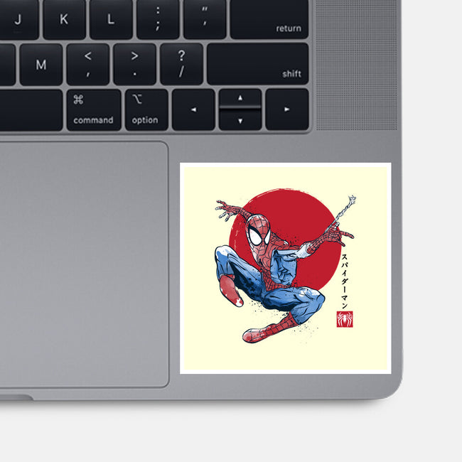 The Spider Sumi-e-None-Glossy-Sticker-DrMonekers