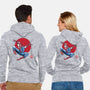 The Spider Sumi-e-Unisex-Zip-Up-Sweatshirt-DrMonekers