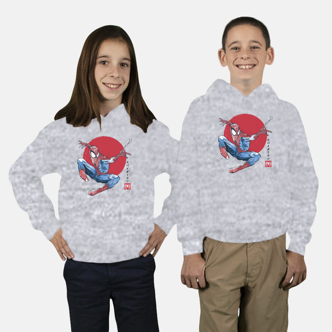 The Spider Sumi-e-Youth-Pullover-Sweatshirt-DrMonekers