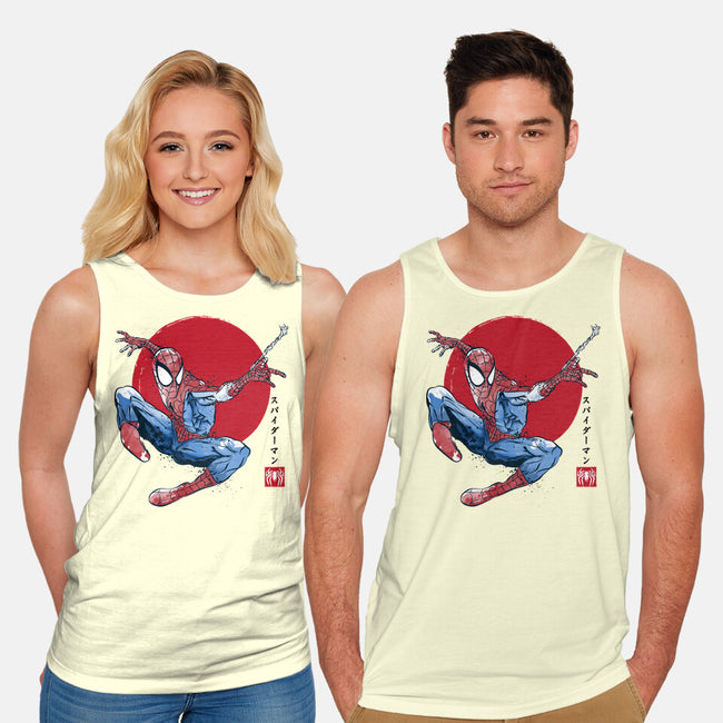 The Spider Sumi-e-Unisex-Basic-Tank-DrMonekers
