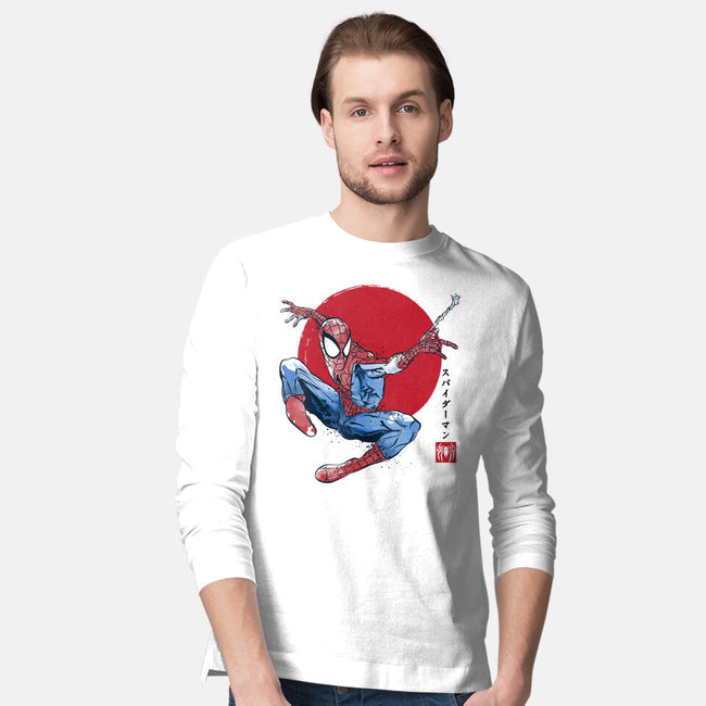 The Spider Sumi-e-Mens-Long Sleeved-Tee-DrMonekers