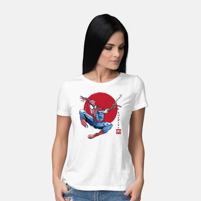 The Spider Sumi-e-Womens-Basic-Tee-DrMonekers
