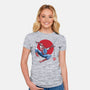 The Spider Sumi-e-Womens-Fitted-Tee-DrMonekers
