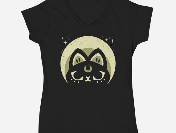 Half Moon Witchy Cat
