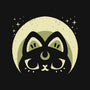 Half Moon Witchy Cat-Womens-Fitted-Tee-xMorfina