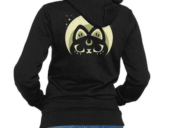Half Moon Witchy Cat