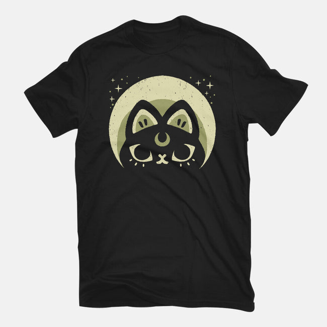 Half Moon Witchy Cat-Mens-Premium-Tee-xMorfina