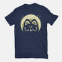 Half Moon Witchy Cat-Unisex-Basic-Tee-xMorfina