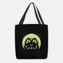 Half Moon Witchy Cat-None-Basic Tote-Bag-xMorfina