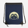 Half Moon Witchy Cat-None-Drawstring-Bag-xMorfina