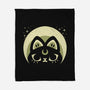 Half Moon Witchy Cat-None-Fleece-Blanket-xMorfina