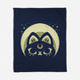Half Moon Witchy Cat-None-Fleece-Blanket-xMorfina