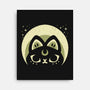 Half Moon Witchy Cat-None-Stretched-Canvas-xMorfina