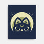 Half Moon Witchy Cat-None-Stretched-Canvas-xMorfina