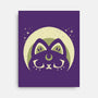 Half Moon Witchy Cat-None-Stretched-Canvas-xMorfina
