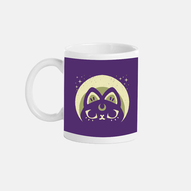 Half Moon Witchy Cat-None-Mug-Drinkware-xMorfina