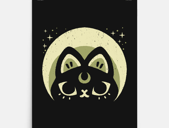 Half Moon Witchy Cat