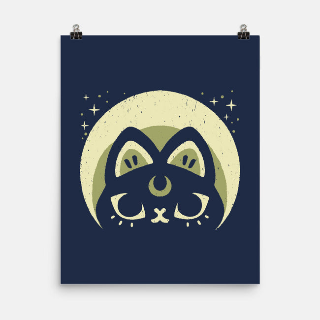 Half Moon Witchy Cat-None-Matte-Poster-xMorfina