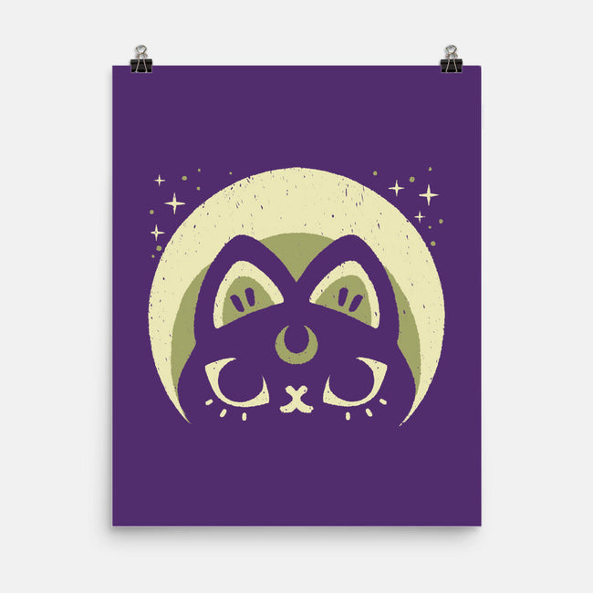 Half Moon Witchy Cat-None-Matte-Poster-xMorfina