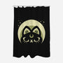 Half Moon Witchy Cat-None-Polyester-Shower Curtain-xMorfina
