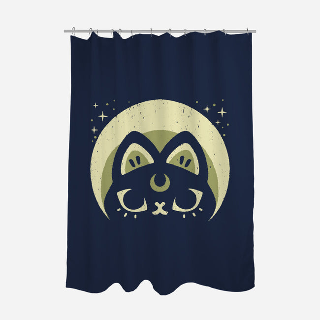 Half Moon Witchy Cat-None-Polyester-Shower Curtain-xMorfina