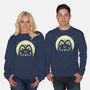 Half Moon Witchy Cat-Unisex-Crew Neck-Sweatshirt-xMorfina
